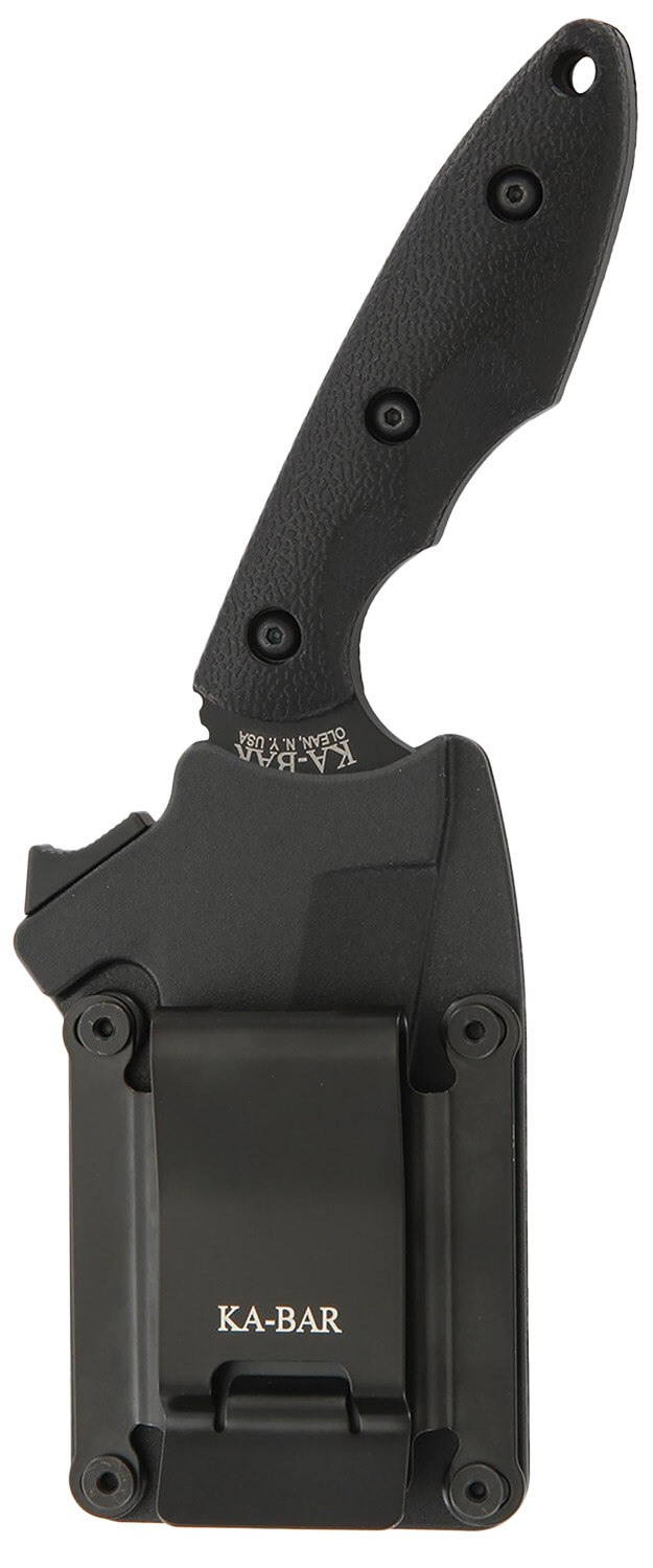 Ka-Bar 2486 TDI Hell Fire 3.56" Fixed Recurve Tanto Plain 1095 Cro-Van Blade Black Ultramid Handle - Image 2