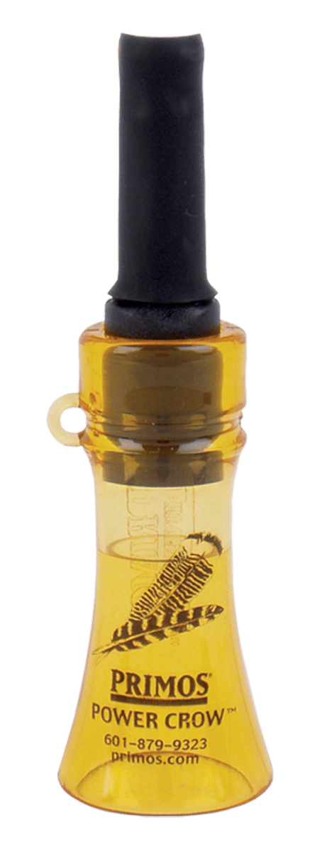 Primos 330 Power Crow Open Call Crow Sounds Attracts Crow/Turkey Black/Yellow Plastic