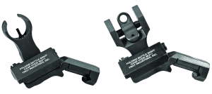 Troy Ind SSIG45SHRBT00 45 Degree BattleSight Set- HK Front & Round Rear  Black Hardcoat Anodized