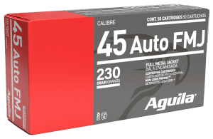 Aguila 1E452110 Target & Range Handgun 45 ACP 230 gr Full Metal Jacket 50rd Box