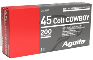 Aguila 1E454319 Cowboy Action Handgun 45 Colt (LC) 200 gr Soft Point (SP) 50rd Box