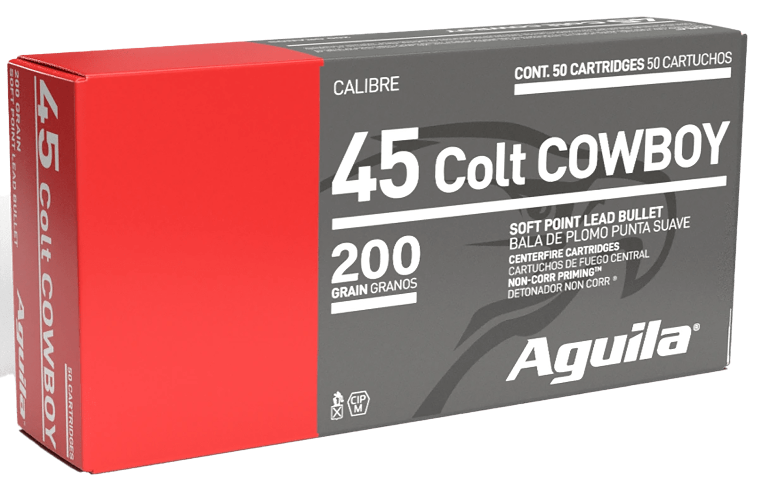 Aguila 1E454319 Cowboy Action Handgun 45 Colt (LC) 200 gr Soft Point (SP) 50rd Box