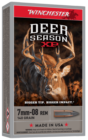 Winchester Ammo X708DS Deer Season XP  7mm-08 Rem 140 gr Extreme Point 20rd Box