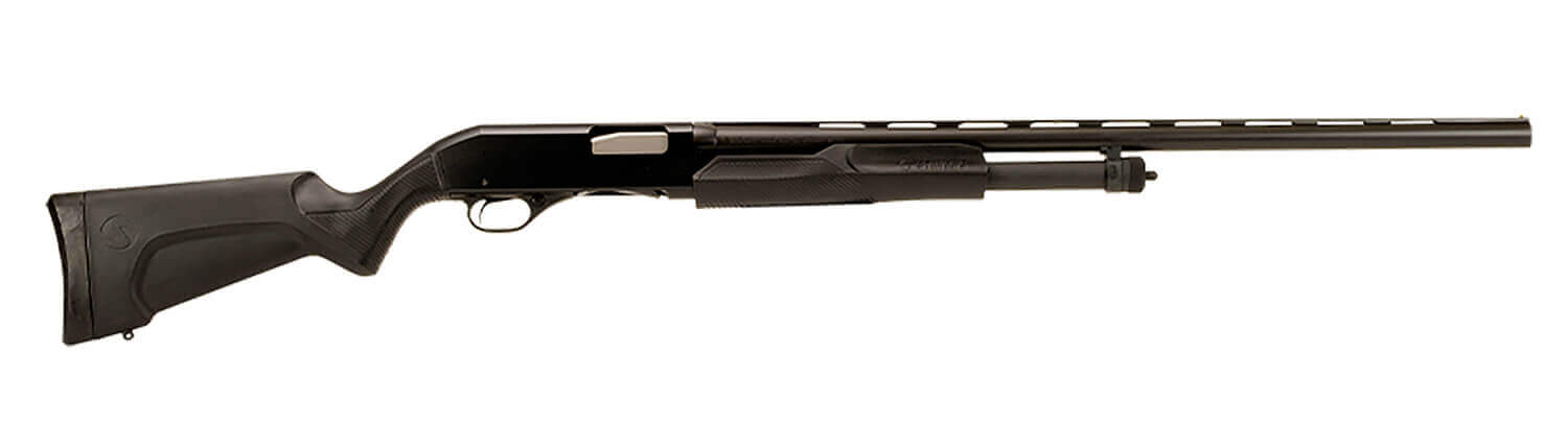 Stevens 22436 320 Field Full Size 20 Gauge Pump 3" 5+1 26" Matte Black Vent Rib Barrel Matte Black Aluminum Receiver Fixed Matte Black Synthetic Stock Ambidextrous - Image 4