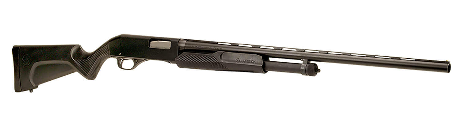 Stevens 22436 320 Field Full Size 20 Gauge Pump 3" 5+1 26" Matte Black Vent Rib Barrel Matte Black Aluminum Receiver Fixed Matte Black Synthetic Stock Ambidextrous - Image 3