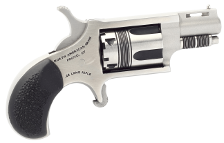 North American Arms 22LRTW Wasp 22 LR 5rd Shot 1.63" Stainless Vent Rib Steel Barrel Matte Stainless Steel Frame Stainless Cylinder Black Pebbled Rubber Grips