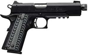 Browning 051820490 1911-22 Black Label SR Full Size 22 LR 10+1  4.88 Stainless Steel Threaded Barrel  Matte Black Serrated Slide & Polymer Frame w/Beavertail & Picatinny Rail"