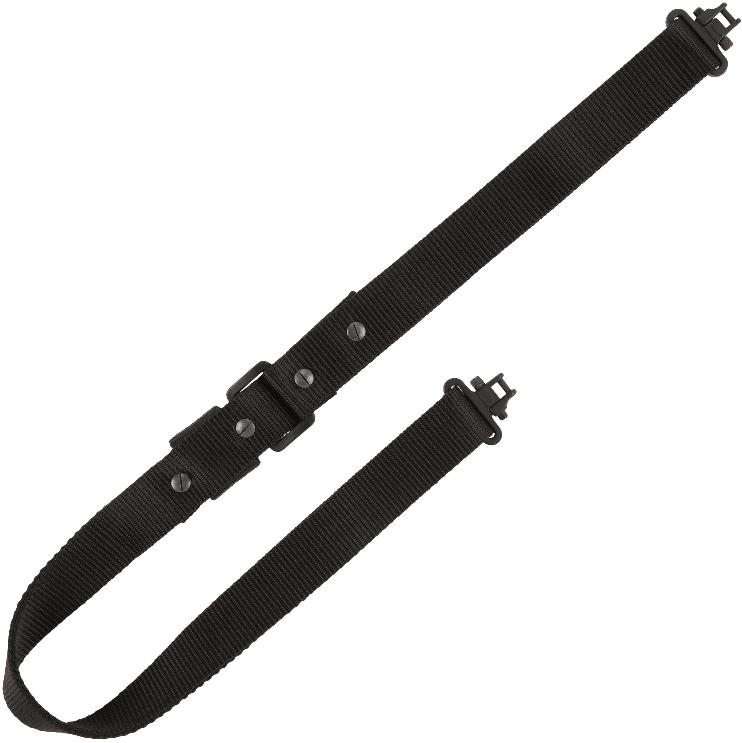 Allen 8061 Quick Adjusting Sling made of Black Nylon with 26"-33" OAL 1.25" W Adjustable Design * Swivels for Rifles
