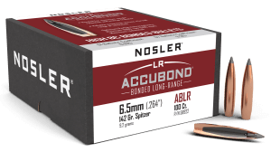 Nosler 58922 AccuBond Long Range 6.5mm .264 142 gr Spitzer Point/ 100rd Box