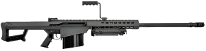 Barrett 13316 M82A1 50 BMG 10+1 29" Chrome-Lined Fluted Barrel Black Cerakote Steel Receiver Fixed Synthetic Stock w/Sorbothane Recoil Pad Includes Hard Carry Case