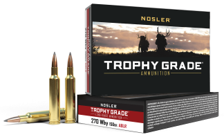 Nosler 60150 Trophy Grade Long-Range Hunting 270 Wthby Mag 150 gr Nosler Spitzer AccuBond-Long Range (SABLR) 20rd Box