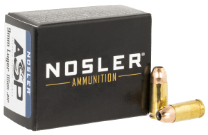 Nosler 51285 Assured Stopping Power Target 9mm Luger 115 gr Jacketed Hollow Point (JHP) 20rd Box