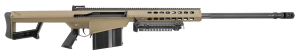 Barrett 14031 M82A1 50 BMG 10+1 29" Fluted Barrel Flat Dark Earth Cerakote Steel Receiver M1913 Picatinny Acc. Rail FDE Synthetic Stock w/Sorbothane Recoil Pad Includes Hard Carry Case