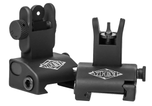 Yankee Hill 5040 Q.D.S. Sight Set Black Hardcoat Anodized Folding for AR-Platform