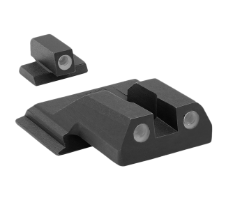 Meprolight USA 117703101 Tru-Dot  Black | Green Tritium Front Sight Green Tritium Rear Sight Set