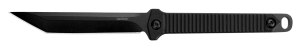 Kershaw 4008X Dune 3.80" Fixed American Tanto Plain Black Oxide 3Cr13MoV SS Blade Black Glass-Filled Nylon Handle Includes Lanyard/Sheath