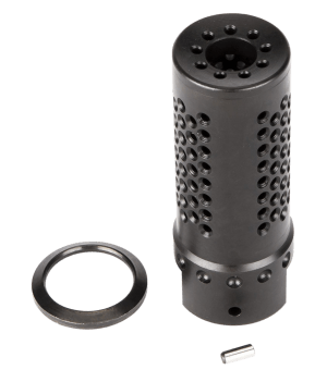 Spikes Tactical SBV1019 Dynacomp Extreme Muzzle Brake Black Nitride 416R Stainless Steel with 5/8-24 tpi Threads & 2.25" OAL for 308 Win"